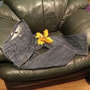 Chico's  Authentic Denim Four-pocket Boot-cut Jeans in Darkwash